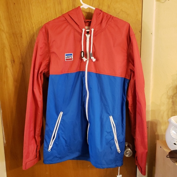levi's retro hooded windbreaker